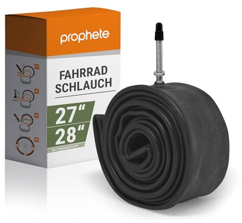 Prophete Fahrradschlauch, Presta-Ventil, Schwarz