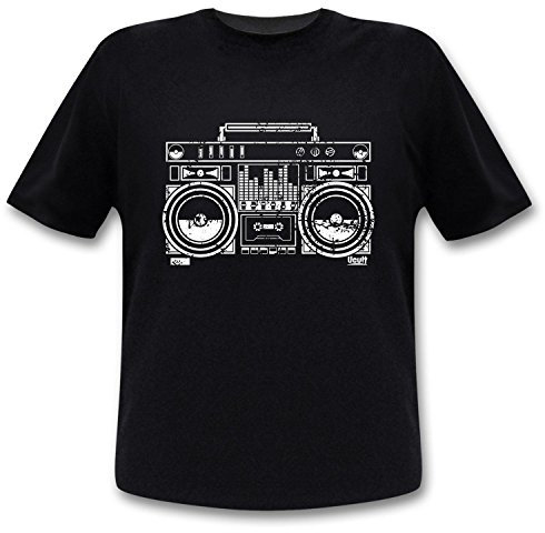 Ucult - Ghettoblaster T-Shirt Vintage Shirt / 80er Jahre Retro/Hip Hop/Boombox XL