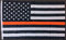Best Flags Dünne Orange Line USA 91,4 x 1,52 m Poly-Flagge, Mehrfarbig
