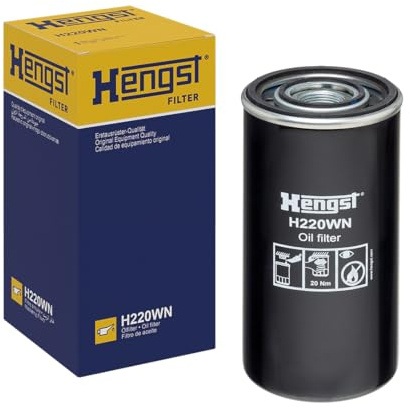 HENGST - Ölfilter H220WN - Öl-Anschraubfilter für KFZ | Hochwertiger Motorölfilter für KFZ mit Otto- oder Dieselmotor - Robuster Ölfilter mit hoher Schmutzaufnahmefähigkeit