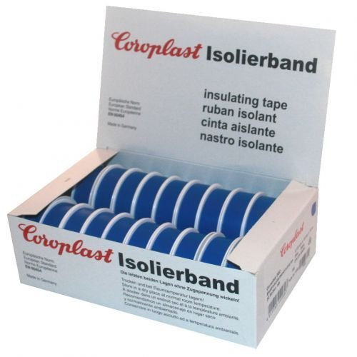 Isolierband Coroplast Box freie Farbauswahl rot grün schwarz blau gelb braun weiß grün/gelb violett grau