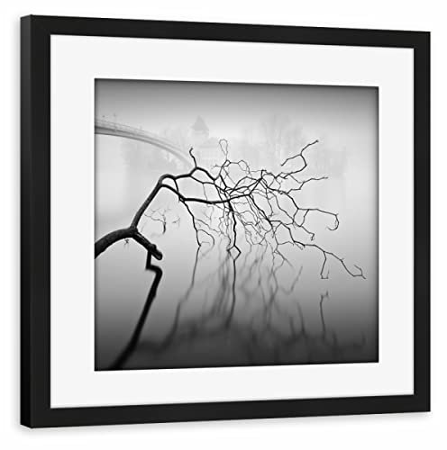 artboxONE Poster mit Rahmen schwarz 20x20 cm Insel der Jugend - Berlin von Ronny Behnert - gerahmtes Poster