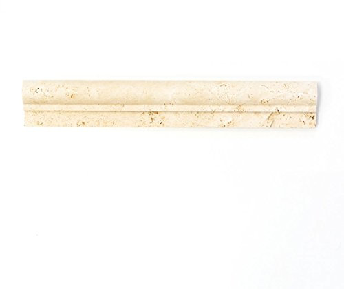 Borde Bordüre Travertin Naturstein beige Profil Ogee1 Chiaro Antique Travertin für WAND BAD WC DUSCHE KÜCHE FLIESENSPIEGEL THEKENVERKLEIDUNG BADEWANNENVERKLEIDUNG Mosaikmatte Mosaikplatte