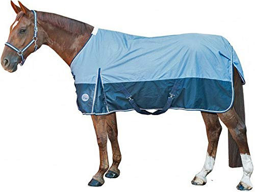 HKM Weidedecke mit Fleecefutter dunkelblau/Rauchblau (115)