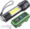 GOLDGE Linterna LED Alta Potencia Para Ciclismo, Camping y Montañismo - 500 Lúmenes, 3 Modos, USB Recargable, Portátil - Alto Rendimiento Para Reparación del Coche