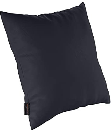 pader medi.tech Kopfkissen mit Schaumstoff-Flocken, 40x40cm, Therapiekissen, Lagerungskissen für die Physiotherapie mit Kunstlederbezug | abwaschbar, bequem | Schwarz