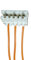 Connecteur fiche de rechange avec 50cm. câble d'alimentation moteur motopompe pompe lave-vaisselle compatible avec Bosch Siemens Neff et Gaggenau tous les modèles!