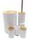 D,casa - Set Accesorios Baño de Bambú Estilo nordico Blanco - Juego de 5 Piezas