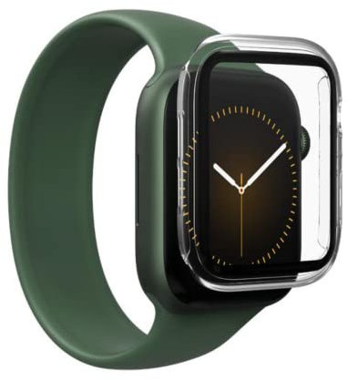 ZAGG InvisibleShield Elite 360 Displayschutzfolie für Apple Watch Series 8/7 (klein) (41 mm), stoßfest, wischfest, kratzfest
