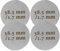 Puck Screen 58mm, Puck Screen 58.5 Puck Sieb Mellbree 4 Stück Gesinterte Kaffeefilter für Espresso Coffee Siebträger Zubehör 1.7mm Dicke 150μm Edelstahl 316 Wiederverwendbar Rostfrei