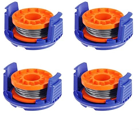 for 4 PACK Trimmer Replacement Spool Line with Spool Cover For MacAllister MGTP18Li 1.5mm 1x2.5m Strimmer