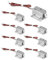 QWORK Elektromagnetisches Magnetschloss, 8 Stück, Mini-Tür-Schublade, Zungenabsenkung, DC 12 V, schlankes Design, Montage für Schranktüren, Schubladen, Sicherheitsschloss