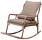 110 * 65 * 90cm, Modern Rocking, Black Walnut Home Balcony Leisure Lounger, Adult Getaway Napping Chair, Simple Wood Rocking Chair