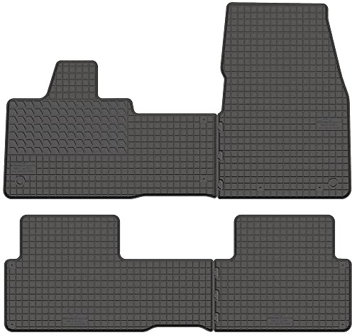Maßgefertigte Auto Gummimatten, kompatibel mit BMW I3 von 2013 bis Jetzt - 4 teilige Gummifußmatten Set, Geruchlos & Abriebfest, Hochwertige Fußmatte Auto Accessoires