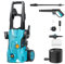 GREENER Electric Pressure Washer 3800 PSI High Pressure Washer with 50ft Outlet Hose and Adjustable Nozzle, 1.76GPM Power Washer Electric Powered with Soap Cannon for Car, Driveways, Patio Cleaning
