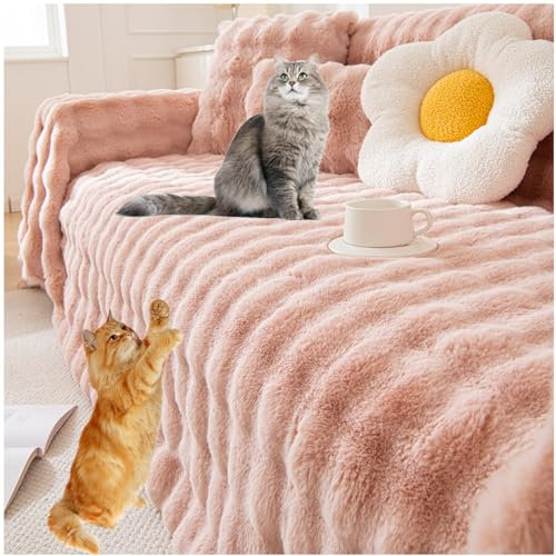 NNSMUN Samt Sofabezug 1 2 3 4 Sitzer, L Form Sofaüberwurfe, Universelle rutschfeste Couch Bezug Sofaschoner, Waschbar Sofaüberwurf, Sofa Decken Für Hunde Kratzschutz Katze (Grün,180x180cm)