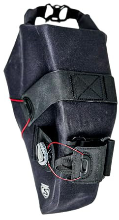 SILCA Grinta Roll Top Satteltasche | 2-5L Stauraum | Wasserdichte Konstruktion | BOA-Verschluss-Befestigungssystem | Sicheres rasselfreies Design