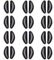 10Pairs Eyeglasses Non-Slip Silicone Nose Pieces Pads, Adhesive Glasses Nose Pads Cushions for Eyeglass Sunglasses(Black2.5mm)