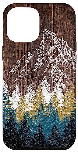 Geometrie Outdoor Holz Wandern Natur Berg Wald Liebhaber Hülle für iPhone 12 Pro Max