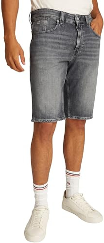 Tommy Jeans Herren Ronnie Bi0177 Dm0dm20946 Shorts Mit 5 Taschen, Denim (Denim Black), 32W EU