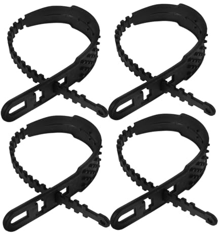 SOLUSTRE Schneeketten 4 Stück Verschleißfest und Einfach zu Montieren Rutschfeste Nylon Reifenkabel für Motorrad und Schneereifen für Schnee und Eis
