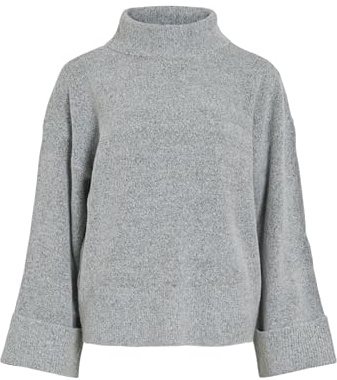 Vila Damen Virolfie Roll Neck L/S Knit Top - Noos Virolfie Roll Neck L/S Knit Top - Noos (1er Pack)