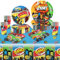 Forfamy Stoviglie Compleanno Bambina, Set Compleanno Bambino con Piatti Compleanno Bicchieri Carta Tovaglioli Tovaglie Stoviglie Feste per Decorazioni Compleanno Bambini (Stile 2)