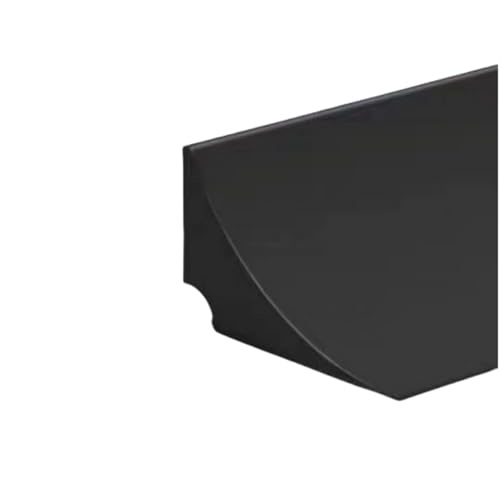 GGWYBAFS Kitchen countertop waterproof strip, bathroom cabinet gap edge waterproof strip, shower splash proof board, shower waterproof board, smooth surface for easy maintenance(Black,2 meters/79 in)
