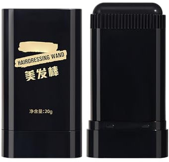 Temporärer Haarfärbekamm für Grauhaarabdeckung – Sofortige Wurzelabdeckung, Wasserdicht, Schweißfest, Hochpigmentiert (20g) (schwarz, 20g)