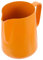 UKCOCO Maceta café mantener émbolo taza pequeña jarra para espumar leche jarra metalica para espumar leche jarras humeantes de leche de leche Acero inoxidable Naranja