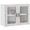 WSJHUHK Muebles, armarios y almacenamiento, armarios de cocina, armario de pared de cocina con puerta de cristal Porto Concrete Grey