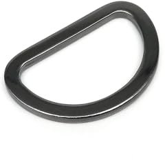 16mm/19mm/25mm/32mm/38mm D-Ring Buckles - for Handbags, Belts, Dog Collars & DIY Crafts(Gun black,Inner wide 19mm)