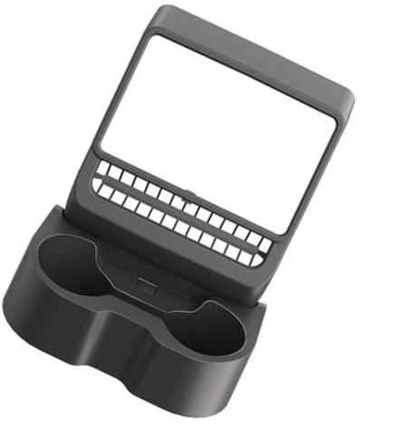 Alanmoship For Tesla For Model Y For Juniper 2025 Rear Cup Holder With Custom Fit, Installation, And Raised Edges Designed To Prevent Drink Spills