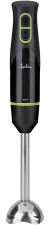 JATA JEBT0126 - Batidora de Mano 600 W | Cuchillas y Pie de Acero Inoxidable | 2 Velocidades y Función TURBO | Fácil limpieza | Diseño compacto y resistente