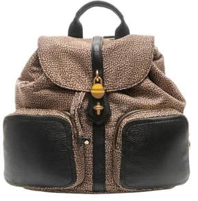 Borbonese Donna Zaino 910101990189 Poliestere Nero Taglia Unica