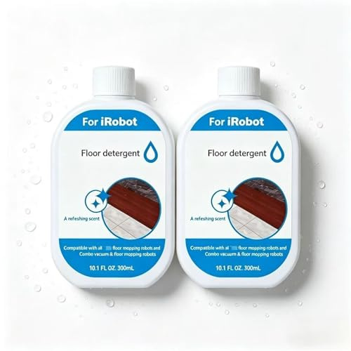 Soluzione For La Pulizia Dei Pavimenti Da 300 Ml (10,14 Fl Oz), Compatibile Con I Robot Roomba Plus 405 Plus 505 Max 705 Combo, For Robot Lavapavimenti Serie 4000, 500 E 700(2pcs)