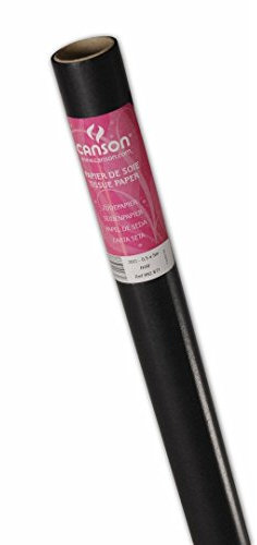 Canson Rouleaux Papier de soie 0,5 x 5 m Noir