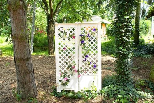 Spalier 43 cm. 2er Set. weiß