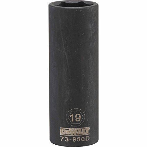 DEWALT DWMT73950OSP 6 Point 1/2'' Drive Deep Impact Socket 19MM