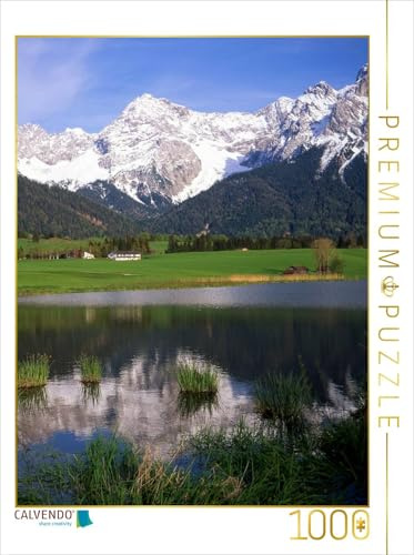 CALVENDO Puzzle Schmalsee am Karwendelgebirge | 1000 Teile Lege-Größe 48 x 64 cm Foto-Puzzle für glückliche Stunden