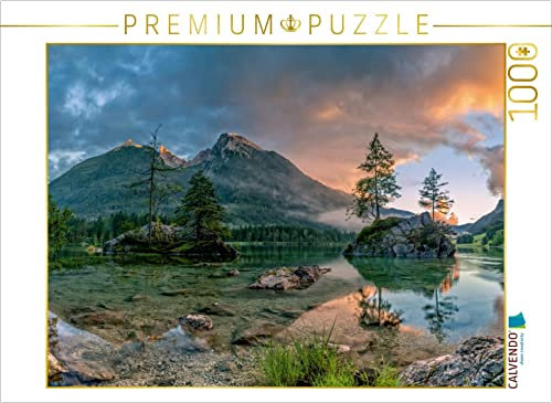 CALVENDO Puzzle Hintersee bei Ramsau 1000 Teile Puzzle quer | 1000 Teile Lege-Größe 64 x 48 cm Foto-Puzzle für glückliche Stunden