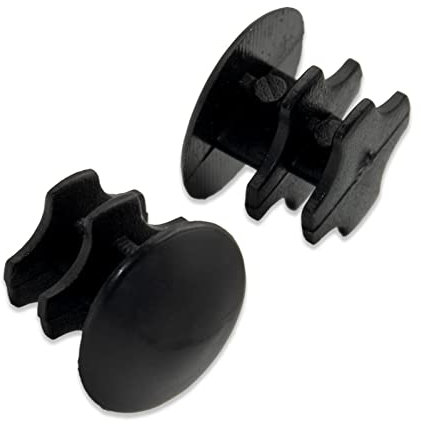flyshop rund Kunststoff Blanking End Cap Tubing Tube Einsatz 10 PCS, Plastik, schwarz, 13 mm
