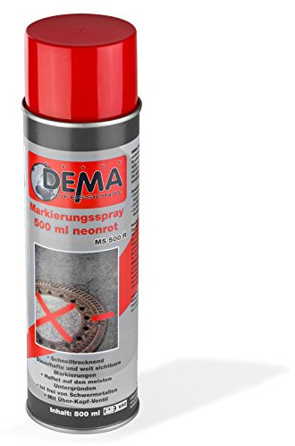 Markierungsspray Markierfarbe 500 ml Dose neon rot Markierspray Farbspray