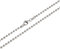 3mm Kugelkette, geschliffen- echt 925 Silber, Länge 38cm