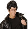 NET TOYS Herren Rockabilly Perücke Rockstar Herrenperücke schwarz 50er 60er Jahre Faschingsperücke Rock n Roll Karnevalsperücke 50s 60s Männer Perücke Grease Kostüm Zubehör Accessoire