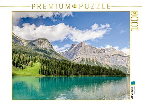 CALVENDO Puzzle Blick über den Emerald Lake | 1000 Teile Lege-Größe 64 x 48 cm Foto-Puzzle für glückliche Stunden