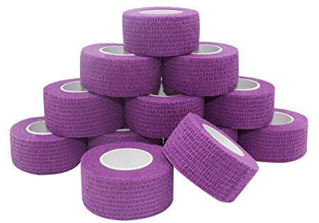 COMOmed selbstklebender verband elastische binde handgelenk bandage pflaster rolle Dog Bandagen Tierische Bandagen Lila 2.5 cm X 4.5 m 12 Bände