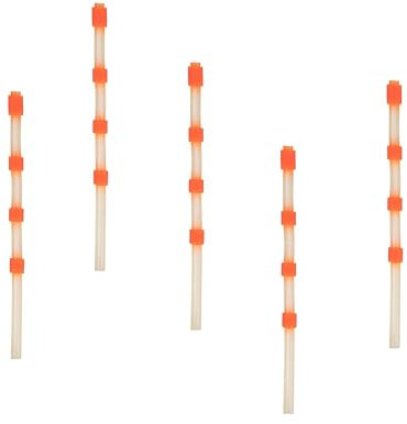 BenBow 017 5X Rotationsschlauch Ersatzschlauch Orange für Druckluft Reinigungspistolen - Schlauch mit Gewichten - für intensiven Wirbelwind-Effekt & Kompatibel Classic Pistolen-Serie