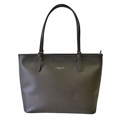 Lancaster Tasche Adèle 421-44-Cafe Damen Handtasche Schultertasche Shopper Tragetasche Dunkelbraun (40x28x16 cm)