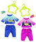 BABY born 824818 Bär, Schmetterling, Eule, Sterne Baby Born Play&Fun Nachtlicht Outfit, Einfarbig, 43 cm